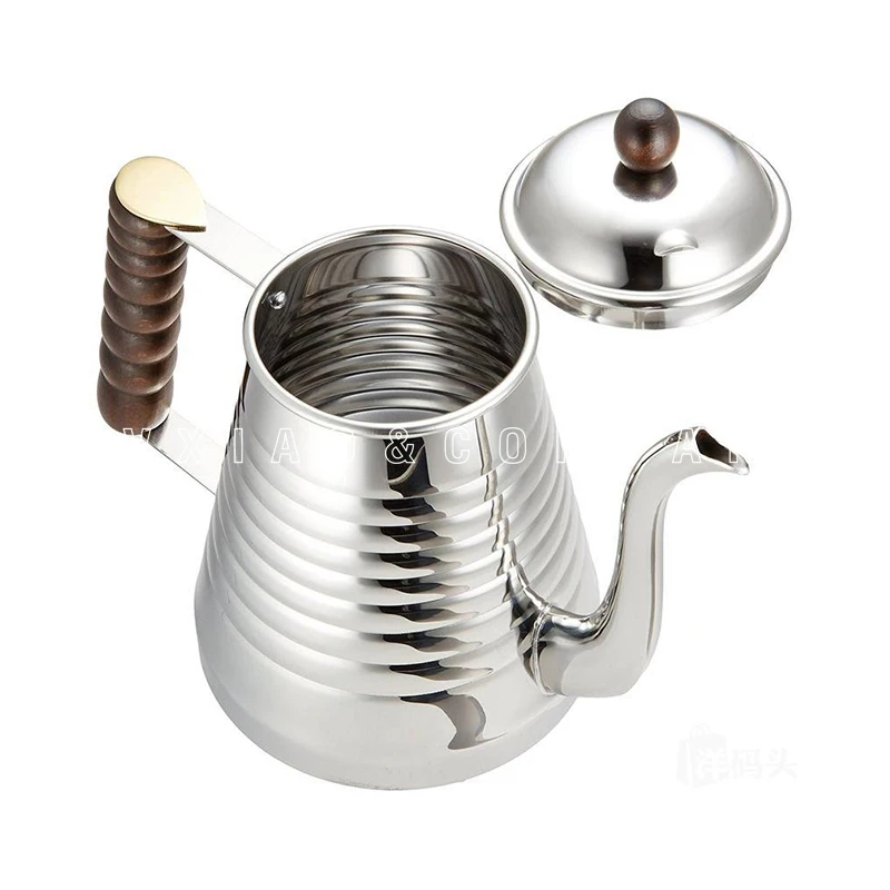 Капельные чайники kalita из нержавеющей стали/дерева 1 л|Кофейники| |