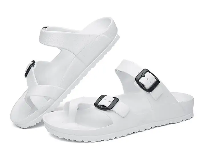 DADIJIER мужские классические сандалии Летние слипоны с открытым носком