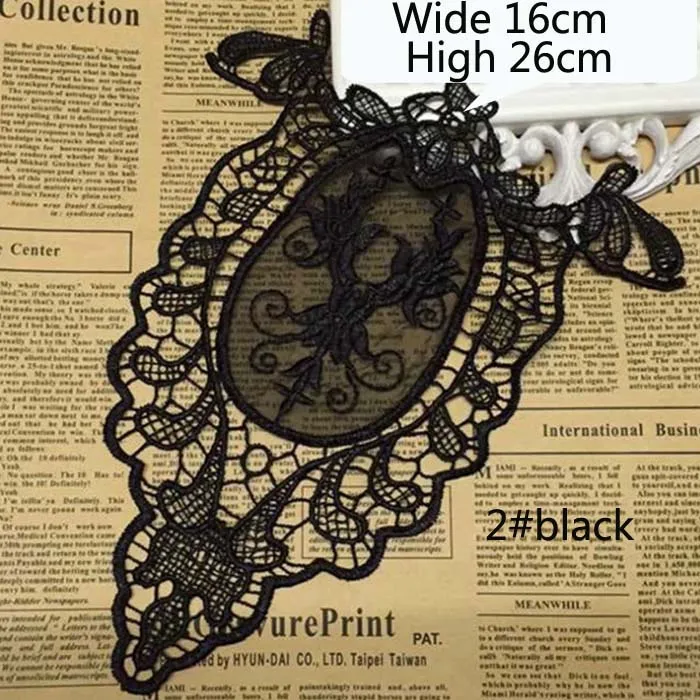 Нашивки ткань воротник отделка аппликация на вырез горловины для