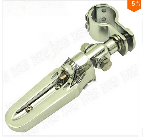 Chrome Footrest Foot Pegs For Honda Yamaha Suzuki Kawasaki Street Bobber Custom Chopper Cruisers Bike | Автомобили и мотоциклы