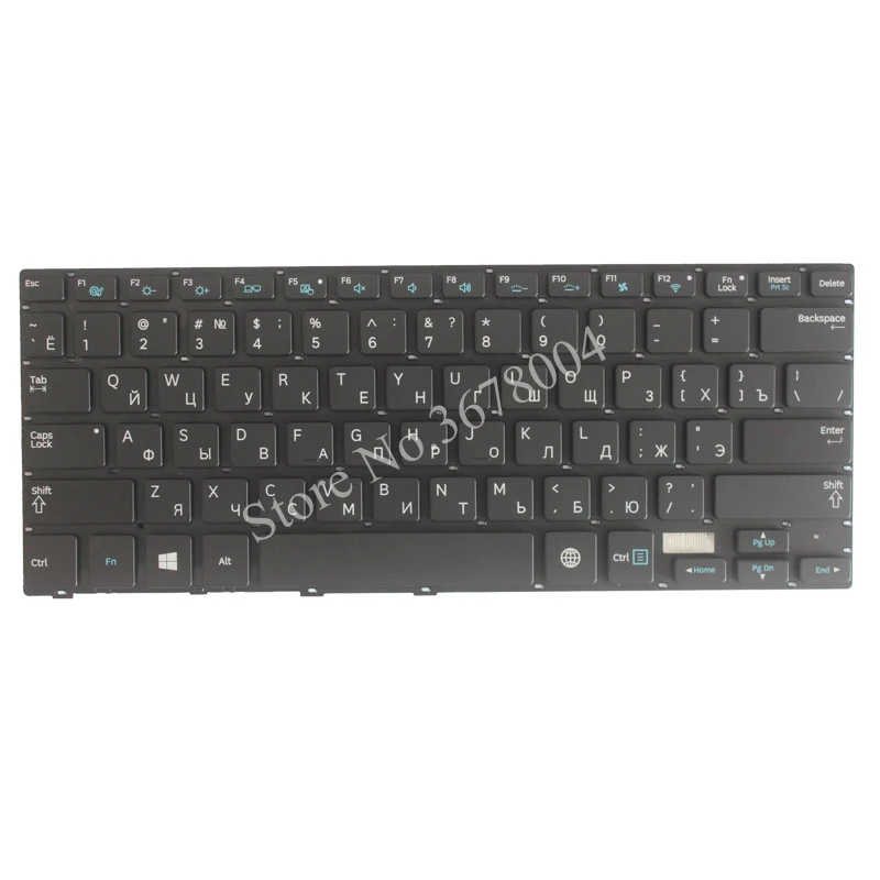 Новая русская клавиатура для Samsung 7 Ultra 730U3E NP730U3E 740U3E NP740U3E RU черная ноутбука с