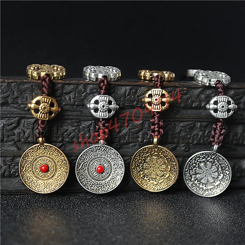 Медный сплав Тибетский Стиль этнический стиль девять дворцов и восемь диаграмм