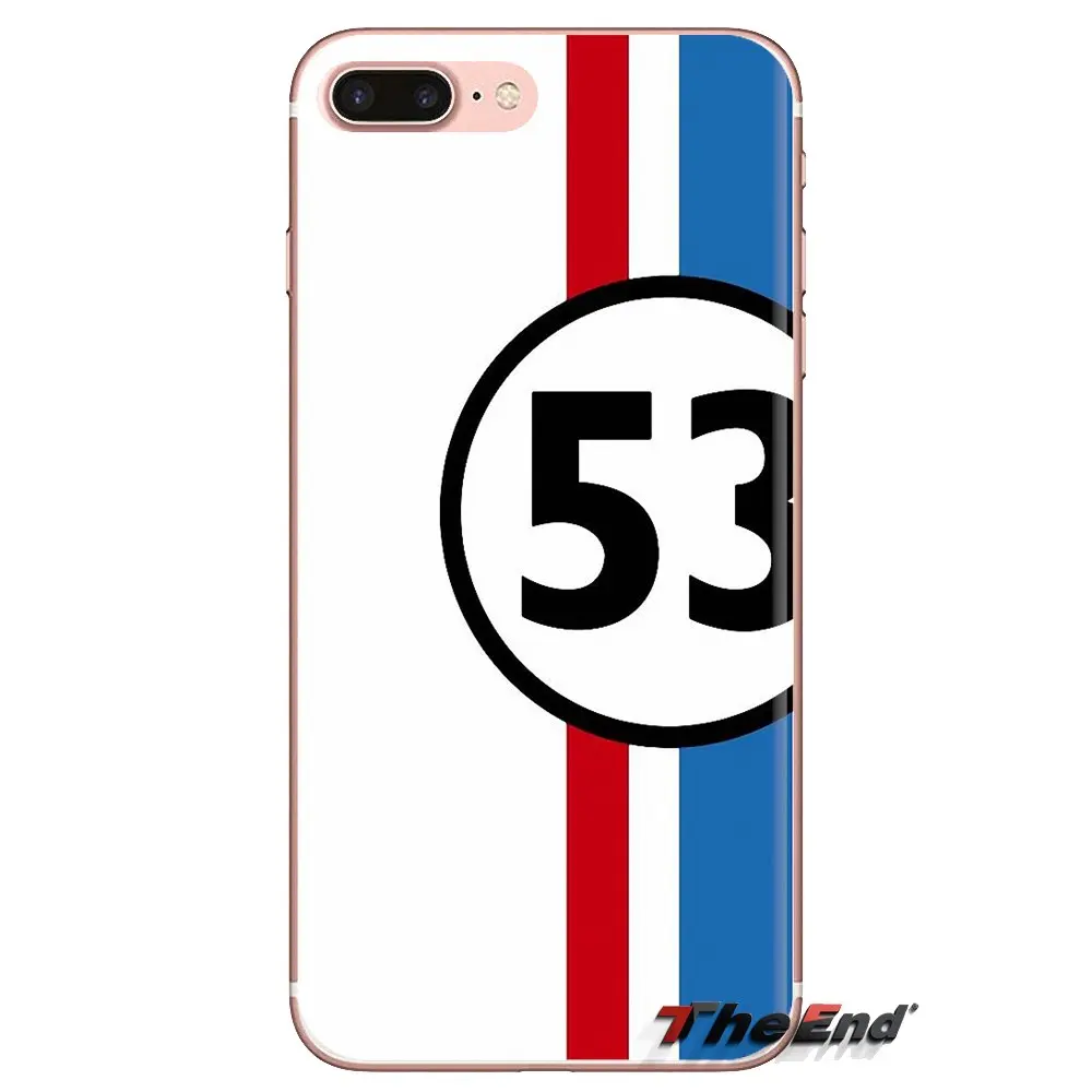 Прозрачный мягкий чехол для Xiaomi Redmi 4A S2 Note 3 3S 4 4X 5 Plus 6 7 6A Pro Pocophone F1 Herbie 53 VW bug beetle |
