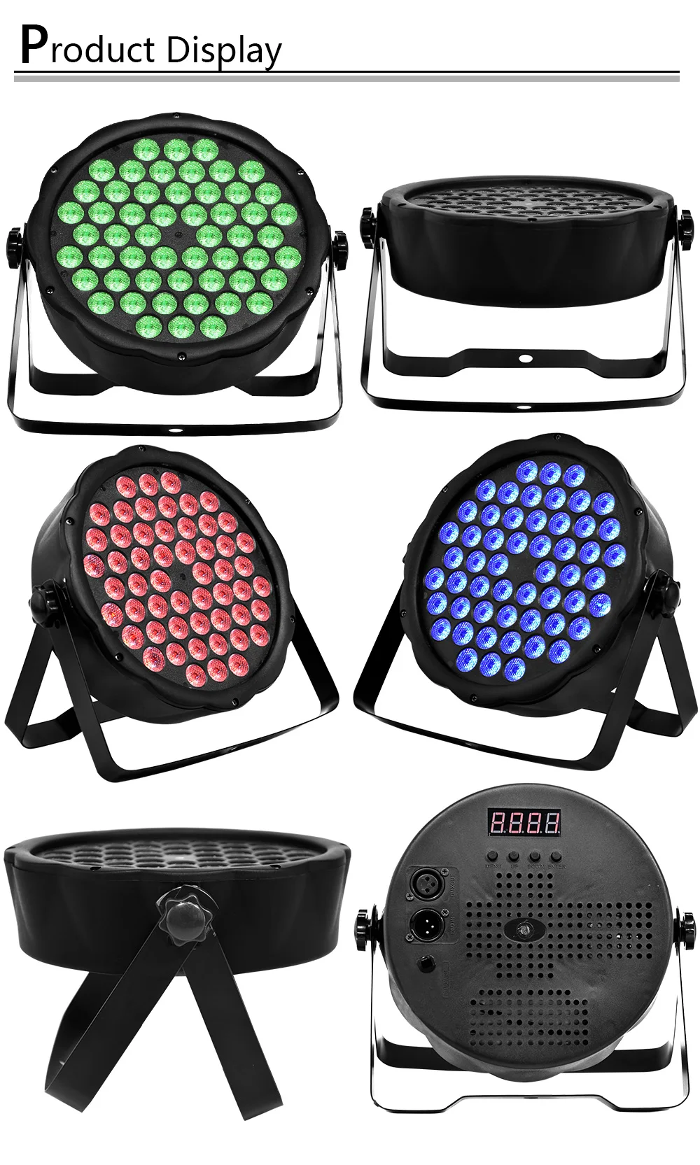 Светодиодный светильник Par может 54x3 Вт RGB полноцветный dmx контроль с 7 каналами сценический светильник для DJ светильник ing