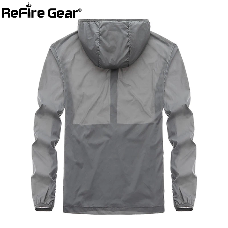 Мужская куртка с капюшоном Refire Gear легкая дышащая быстросохнущая повседневная