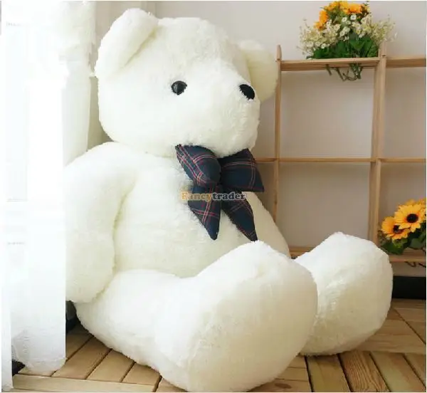 

Fancytrader Huge 59'' / 150cm Lovely Stuffed Soft Plush Cute White Teddy Bear Toy, Great Gift For Kids, Free Shipping FT50781