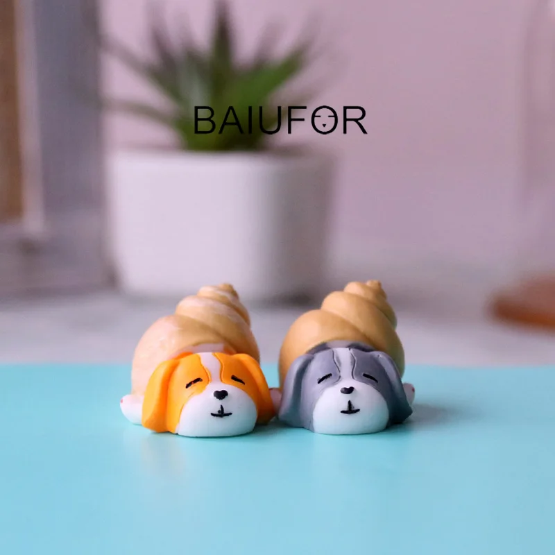 Миниатюры BAIUFOR мультяшная корги милая собака серия 5 статуэтки для террариума феи