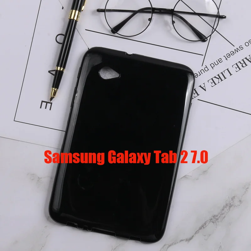 Настольный чехол для Samsung Galaxy Tab 2 7 0 дюймов P3100 Черный Мягкий ТПУ гель Силиконовый