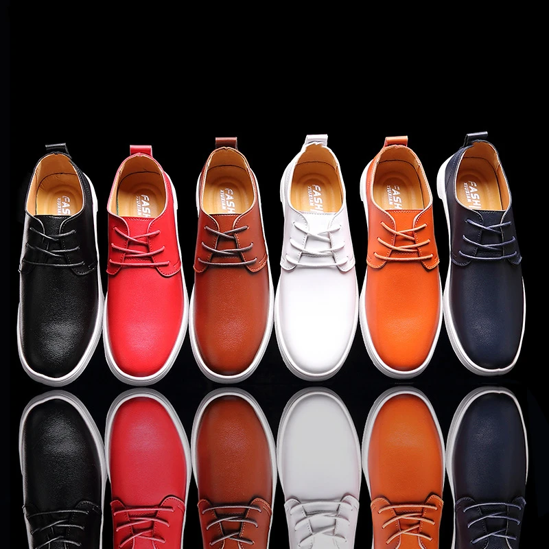 White Sneakers Mens Shoes Casual Leather Men Luxury Brand Tenis Masculino Adulto Zapatos De Hombre Ayakkabi Skor | Обувь