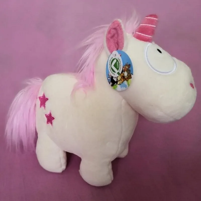 25cm standing white Новинка года; немецкая плюшевая игрушка в виде единорога; лошадь; кукла-животное; 1 шт.; 20 см; 25 см; милый подарок на день рождения и Рождество - Цвет: 25cm standing white