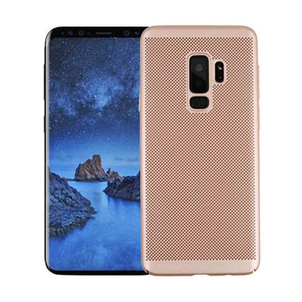 Gold Ультратонкий чехол для телефона samsung Galaxy S9, S8, S7, S6 Edge Plus, прозрачный теплоотвод, чехол, Жесткий Чехол из поликарбоната для samsung A7, A5 - Цвет: Gold