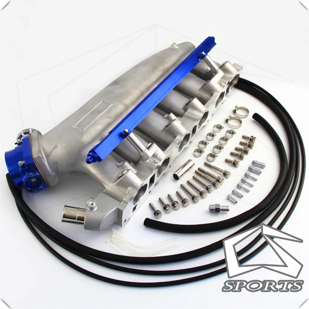 Intake Manifold +Fuel Rail &amp90-85mm Q45 Throttle Body Fits For N*issan R*33 R*32 R*B25DET | Автомобили и мотоциклы