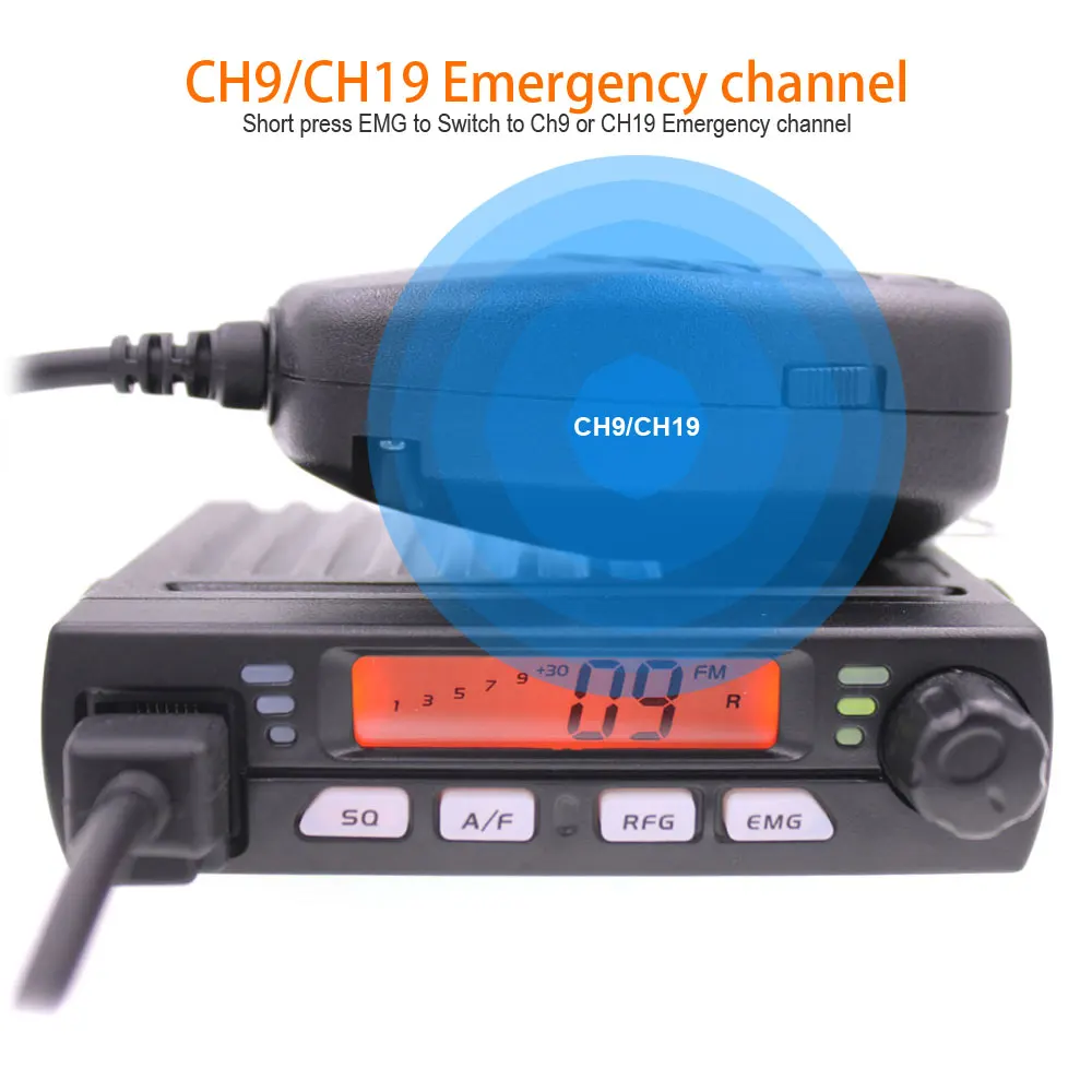 2022.Car radio Station CB-40M 25.615--30.105MH 8W Citizen band CB Radio Mobile Transceiver amateur Compact AM/FM walkie talkie