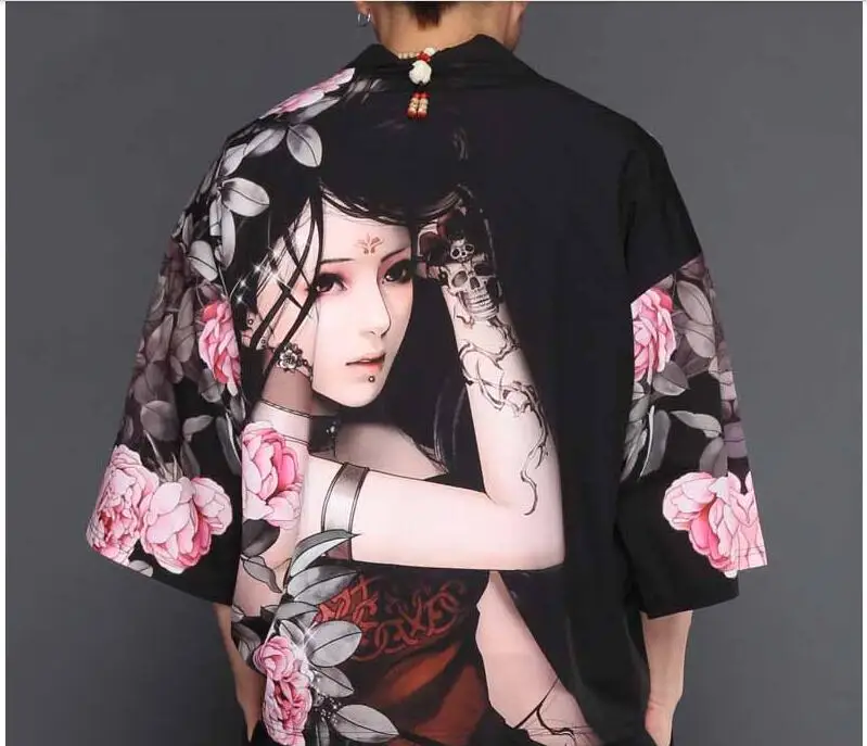 Новинка 2019 льняные куртки типа кимоно мужские этнические хлопковые с