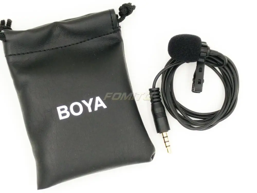 BOYA BY LM10 всенаправленный петличный микрофон для iPhone 6 5 4S 4 Sumsang GALAXY LG G3 HTC one
