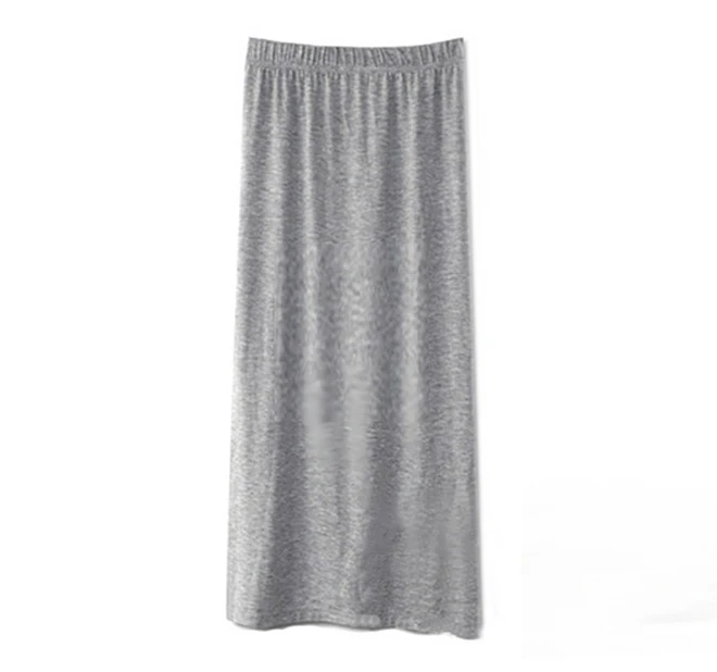 W00563 light gray Дешевая Новая Модная хлопковая тонкая женская летняя юбка с разрезом по бокам, макси юбка, Женская посылка, прямая тонкая длинная юбка W563 - Цвет: W00563 light gray