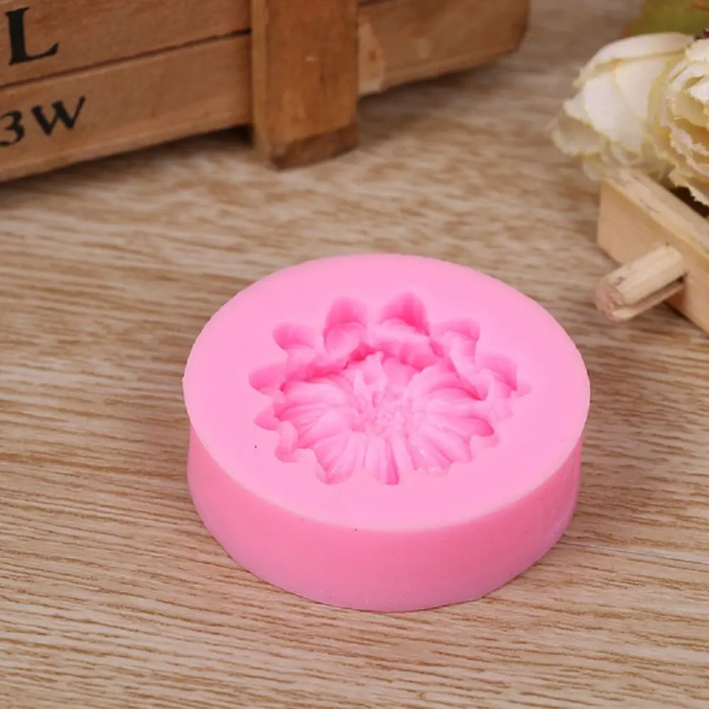 1 шт маленький Лили пион Форма силиконовые формы Fondant (сахарная) шоколад мыло
