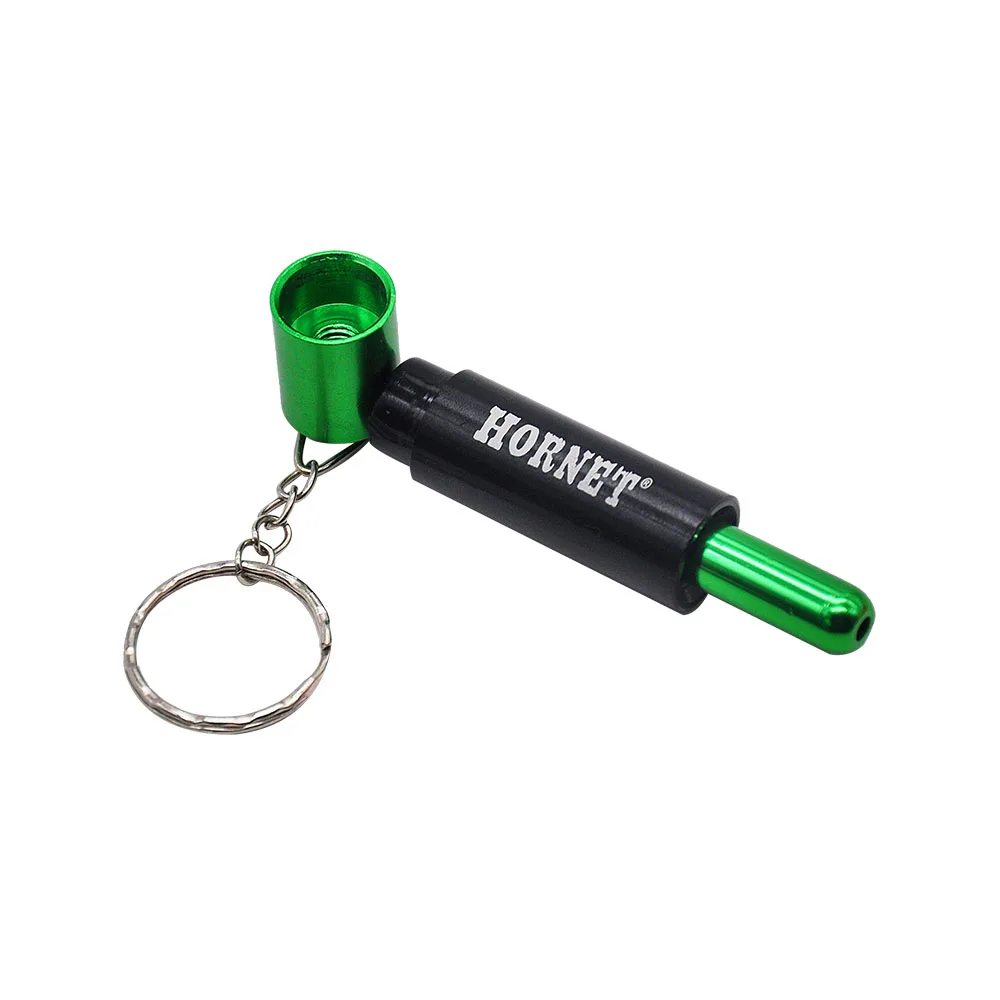 Мини трубка для курения в стиле батареи алюминиевый брелок 60 мм металлическая