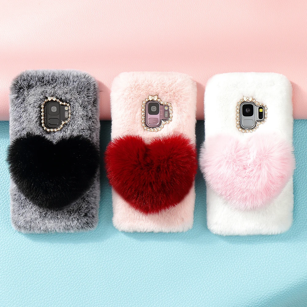 Для samsung Galaxy S10 чехол s10e S9 S8 милый мягкий бампер из ТПУ с сердечками для samsung S7 edge Note 9 A3 J3