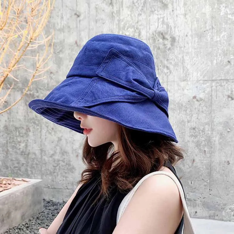 2019 анти УФ широкополый шикарный хлопок белье Летняя шляпа для женщин отдых