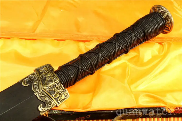 32&quot DAMASCUS FOLDED STEEL HANDMADE FULL TANG BLADE CHINESE SWORD | Swords