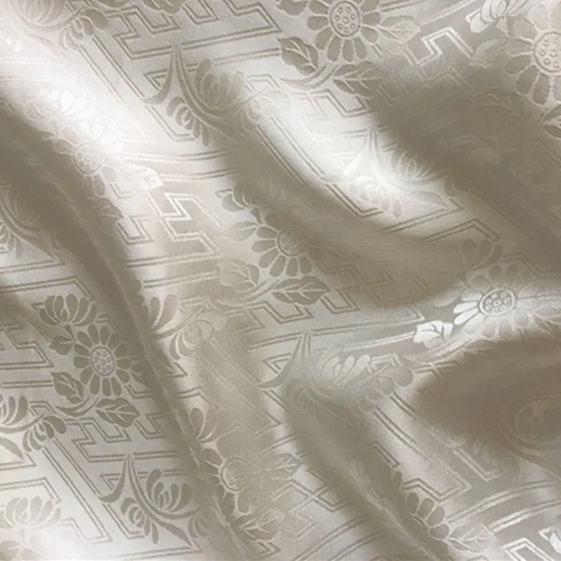 

sangbo satin silk fabric Pure silk fabrics Hanfu DIY lines jacquard silk cloth fabric back word