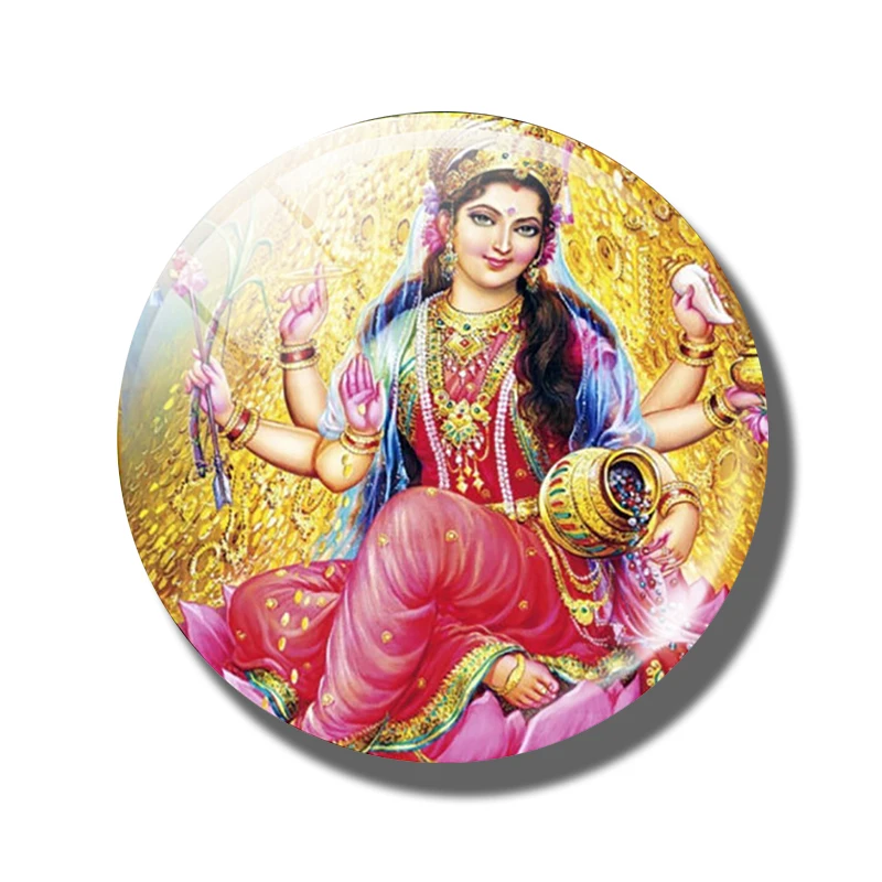 Durga Vishnu Lakshmi амулет Ом магниты на холодильник Парвати магнит на холодильник Йога подвеска амулет наклейка на холодильник - Цвет: 1