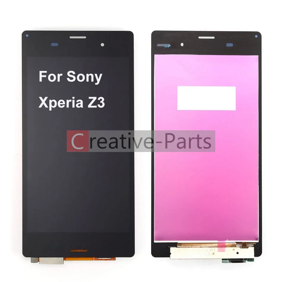 Высококачественный ЖК дисплей для Sony Xperia Z3 L55t D6603 черный цвет с сенсорным стеклом