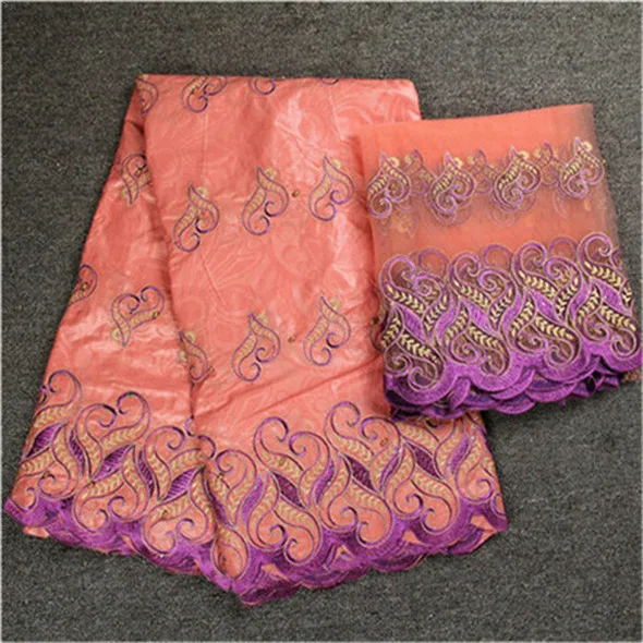 Горячие продажи белый Базен riche с 2 ярдов Нигерии кружева 2018 новый базен ткани