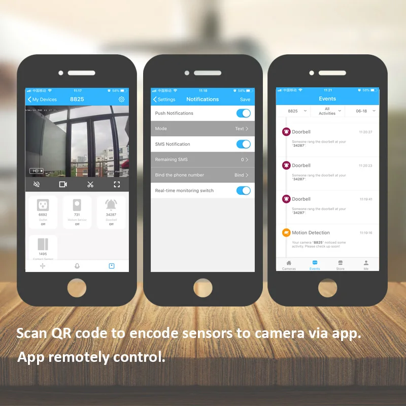 Беспроводная система сигнализации DAYTECH с ИК-датчиком 1080P Android IOS | Безопасность и