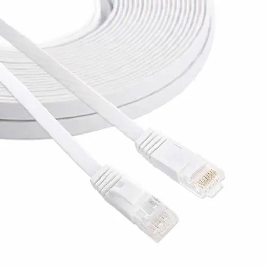 Плоский сетевой Ethernet Кабель UTP CAT6 из чистой меди кабель LAN с соединениями RJ45