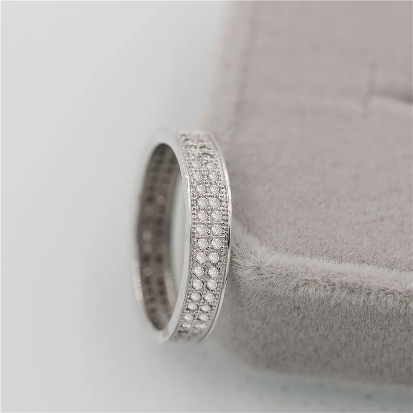 Bijoux серебряные свадебные кольца для женщин цирконий обручальное кольцо