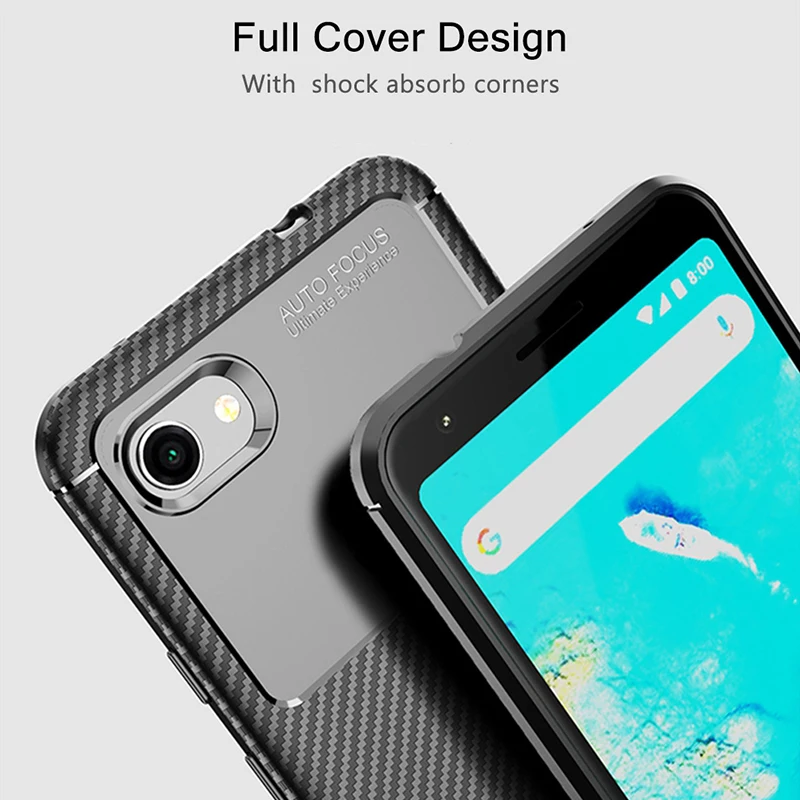 Чехол из углеродного волокна для Google Pixel 3A XL полная Защита задняя крышка Мягкий