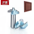 Концевая фреза HUHAO с 2 зубьями и хвостовиком 12 дюйма, фрезы для дерева, вольфрамовой стали, дверей шкафов, нож, деревообрабатывающий инструмент, фреза