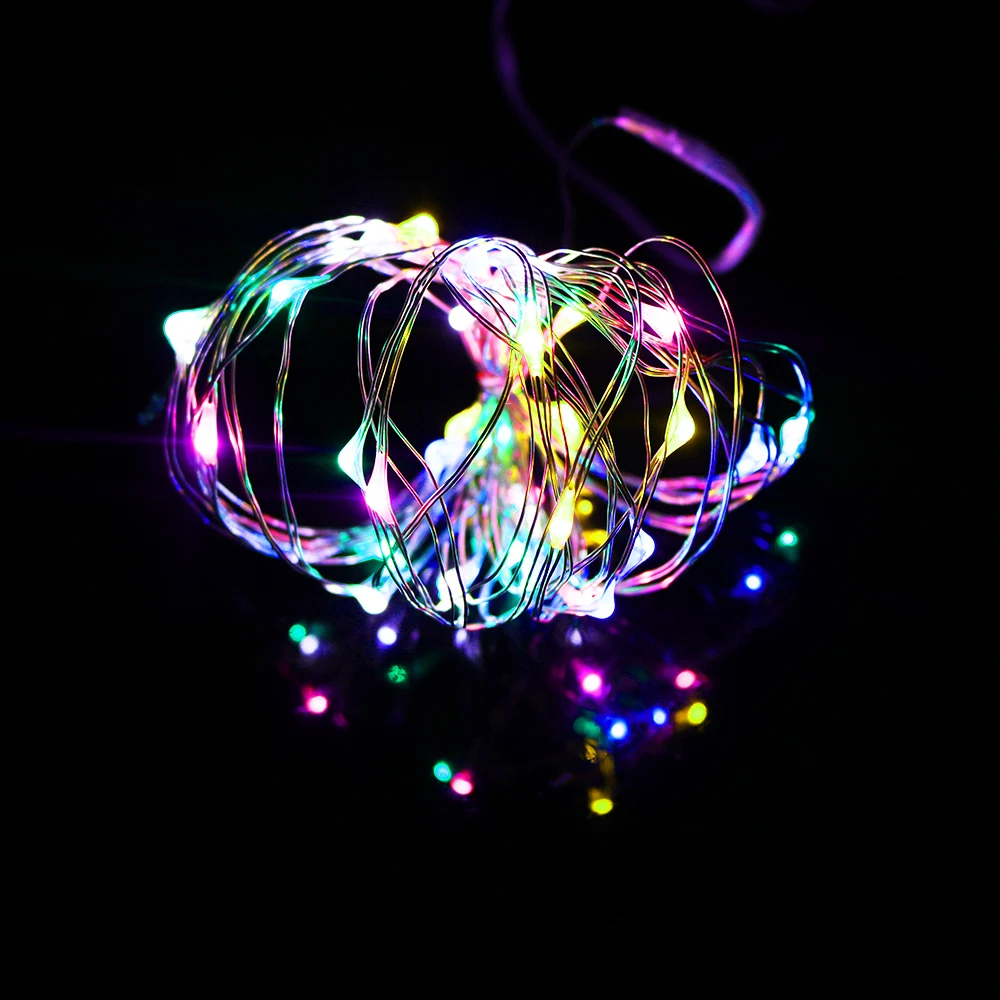 Медная Рождественская светодиодная гирлянда водонепроницаемая 4 м 40 светодиодов