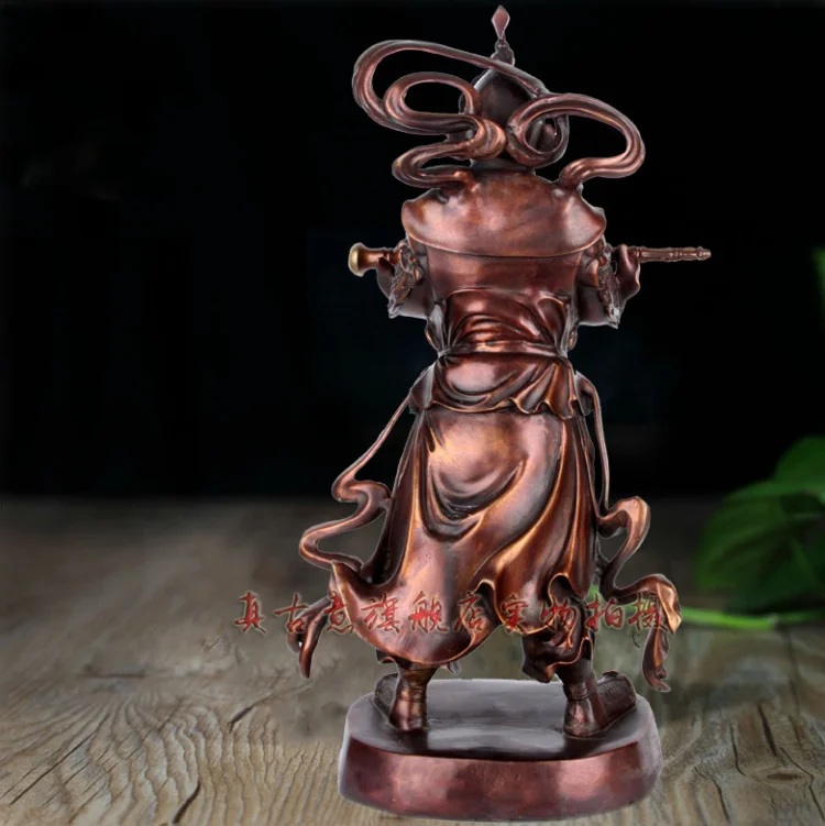 ancient copper Buddha Bodhisattva Wei Tuo Jia blue light Whitfield Dharma of Buddhism and Taoism ornaments Guardian God |