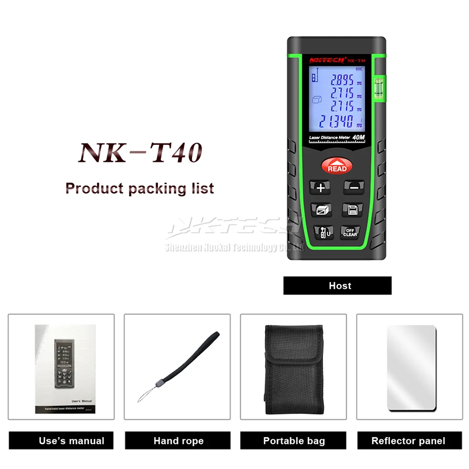Дальномер лазерный NKTECH 40/60/80/100 м | Инструменты