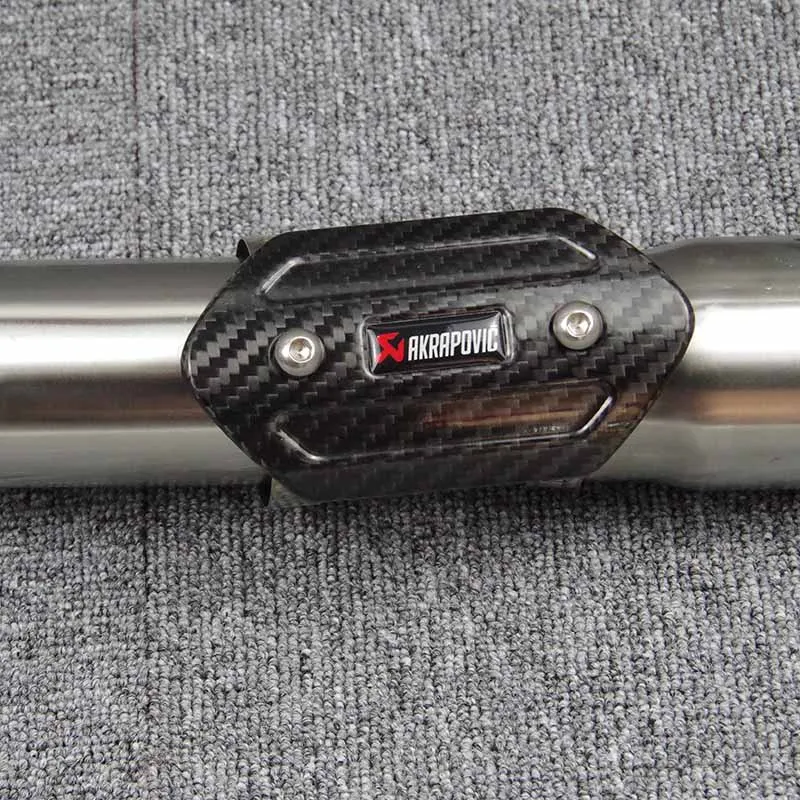 Универсальный мотоцикл AKRAPOVIC глушитель тепловой Щит чехол для Yamaha r6 mt09 NINJA250 kawasaki z900 gsxr750 600 k8 k7 - Цвет: A