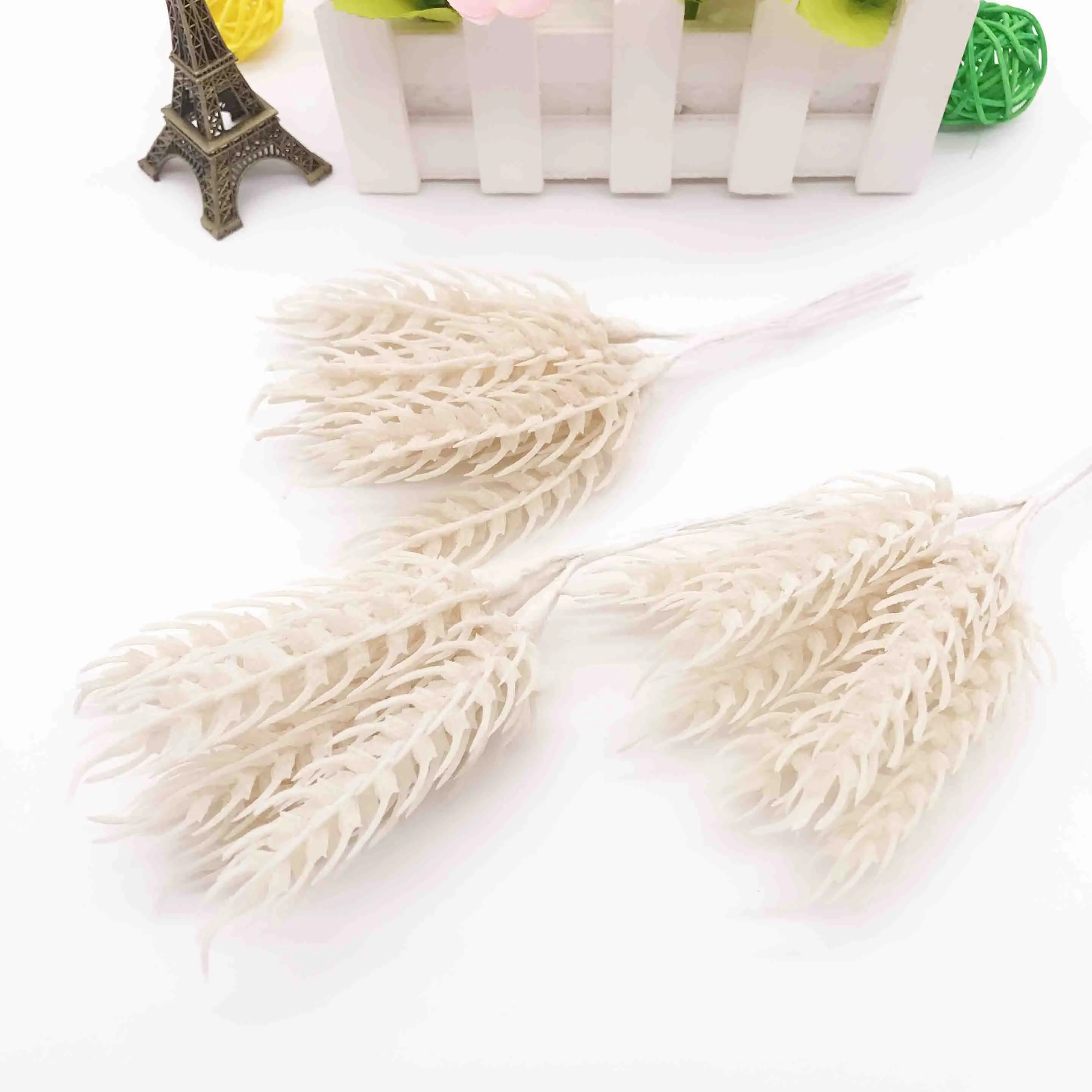 6 шт искусственный цветок осень пшеницы гроздья Свадебные украшения DIY венки