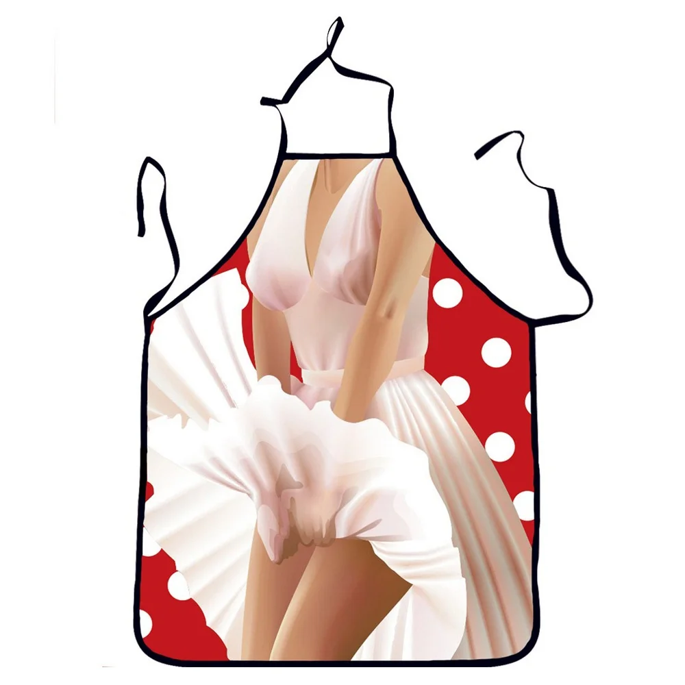 Кухонный Фартук 3D смешной фартук для мужчин и женщин сексуальные фартуки