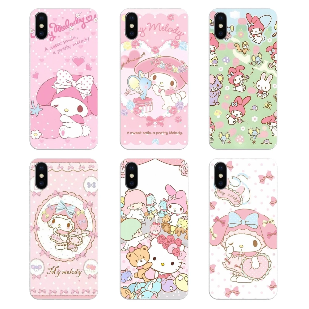 Розовый мультфильм My Melody little Две звезды узор Мягкая обложка для huawei P20 Lite Nova 2i 3i 3 GR3