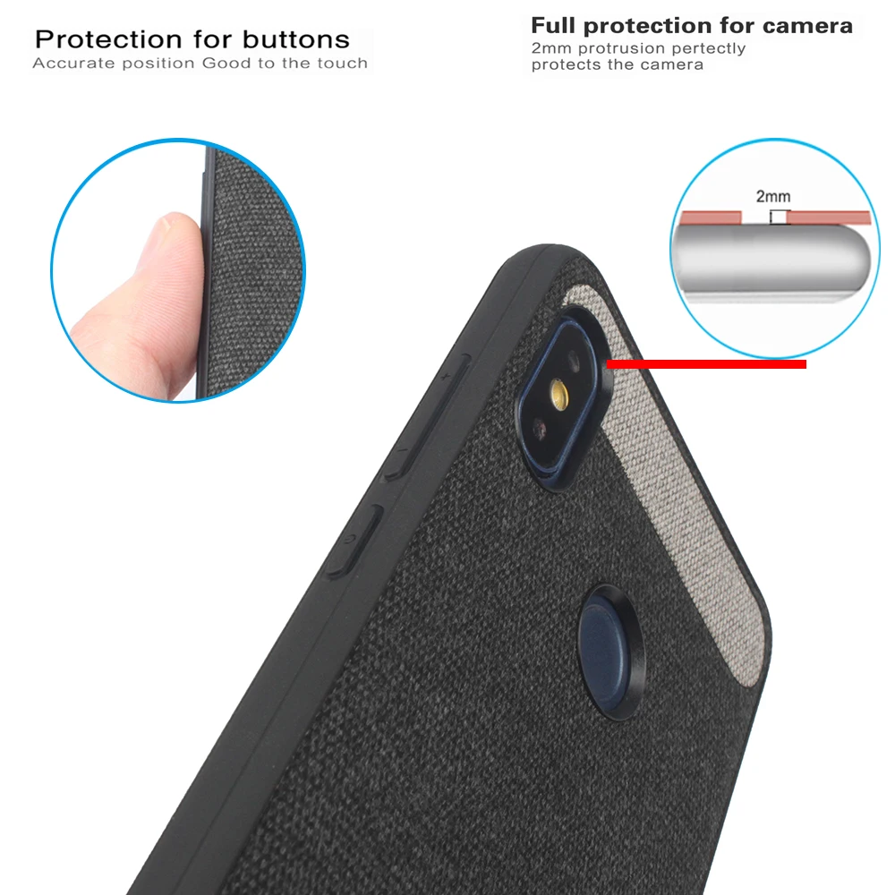 For Xiaomi Redmi Note 5 Pro Case Splice Cloth Fabric Hard PC Phone 7 6 Fashion Protection Back Cover Coque |