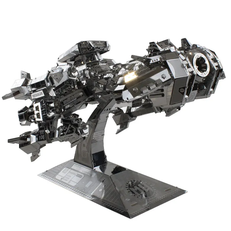 Красочный боевой крейсер Забавный 3d металлический Diy набор миниатюрных моделей