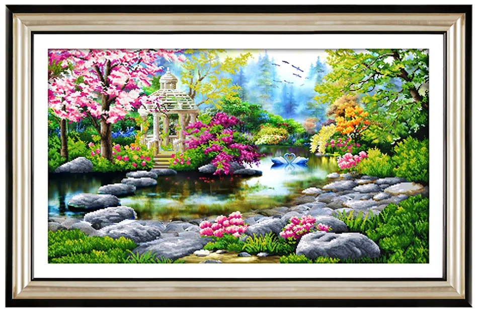 Алмазная вышивка 108*64 см, пейзаж, Алмазная мозаика, вышивка крестиком 5d, сделай сам, наборы для вышивания бисером, декорации, искусство на стену