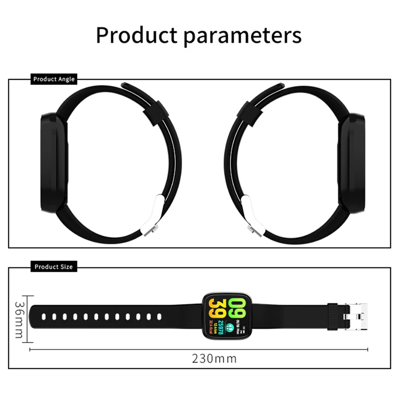 EAGOOD новые Bluetooth водонепроницаемые умные часы с несколькими мониторами цветной