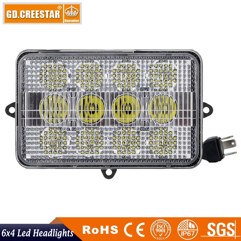 

Replaces John Deere Combines 9400, 9500, 9600; 9010, 9410, 9510, 9610,9450, 9550, 9650, 9560, 9660 6x4 led tractor lights x1pc