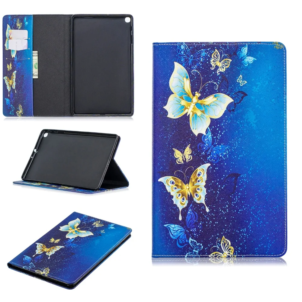 Мотивы из мультфильма PU и PC с отделением для карт чехол для Samsung Galaxy Tab A 10,1 дюймов T510 T515 SM-T510 SM-T515