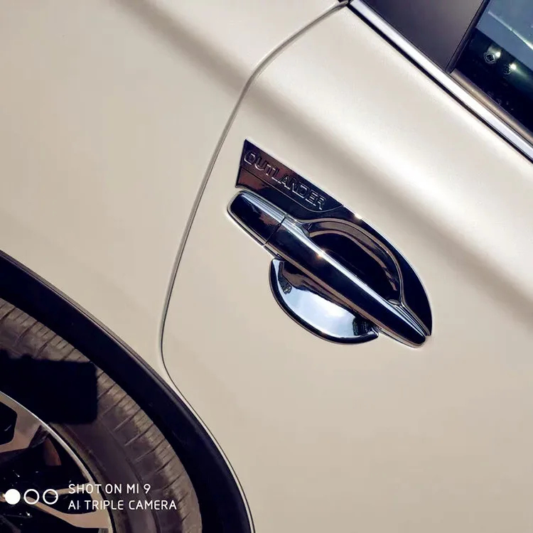 Подходит для 2013 2014 2015 2016 2017 MITSUBISHI OUTLANDER хромированная крышка дверной ручки/крышка