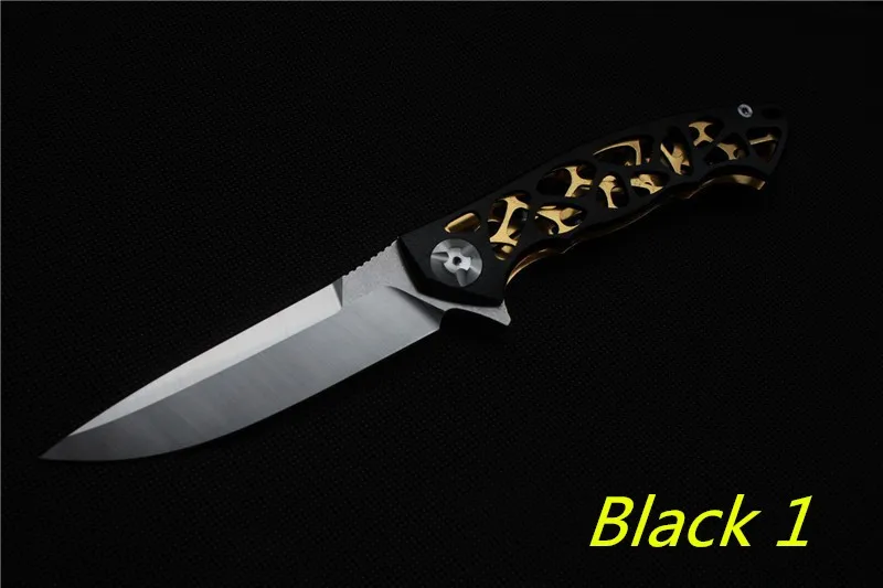 Black gold MIKER обезьяна версия Dmitry Sinkevich Пользовательский Складной нож, лезвие: D2, Ручка: G10+ нержавеющая сталь, Открытый EDC инструменты - Цвет: Black gold