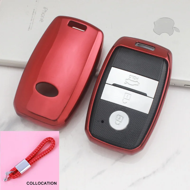 Новинка Мягкий ТПУ смарт-чехол для ключа стайлинга автомобиля чехол Kia KX3/ KX5/ K3S/ RIO/